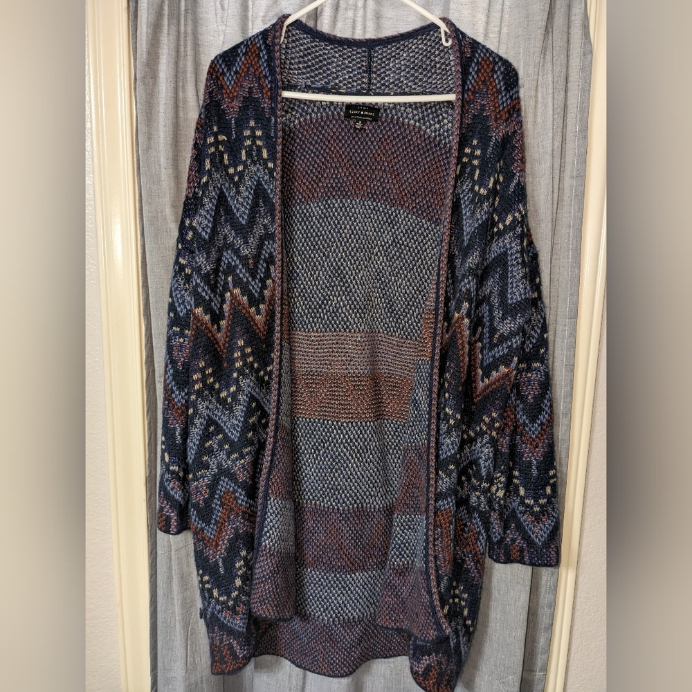 Women's Lucky Brand Sweater duster-style, size Medium